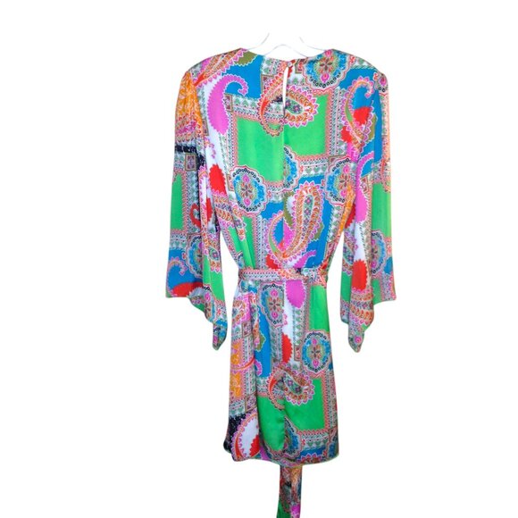 Linea Domani Colorful Mini Dress Large - Picture 2 of 4